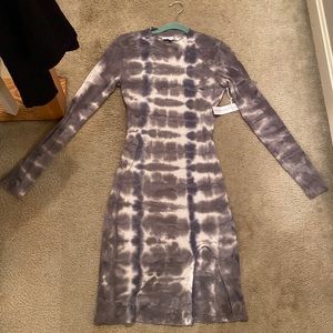 Tie Dye Turtleneck Dress